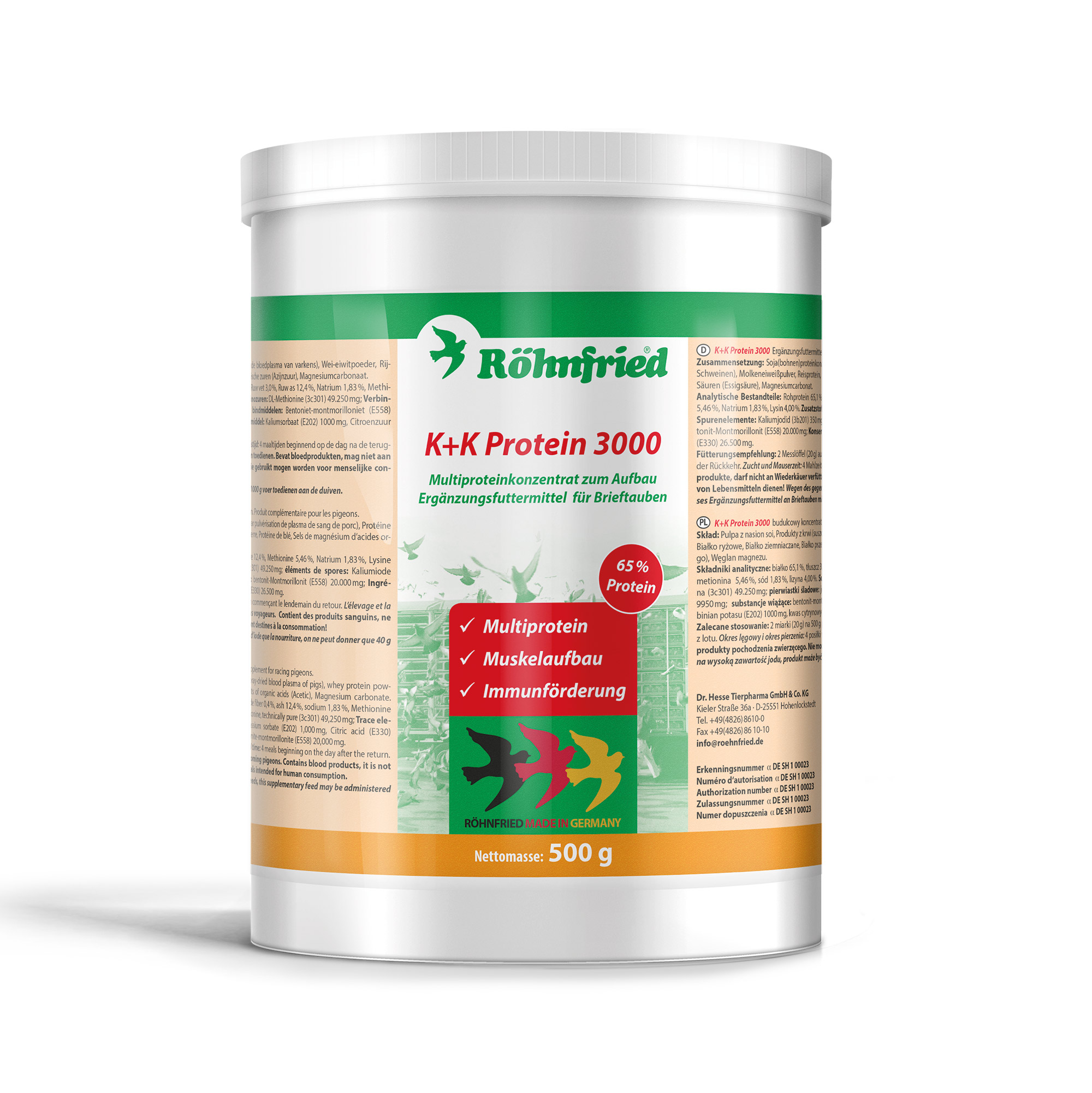K+K Protein 3000 500g- Röhnfried