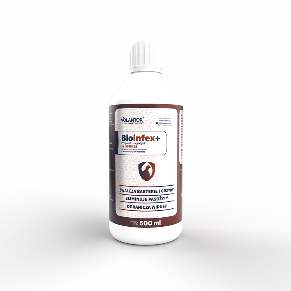 Bioinfex+ biopreparát na infekcie holubov 500ml