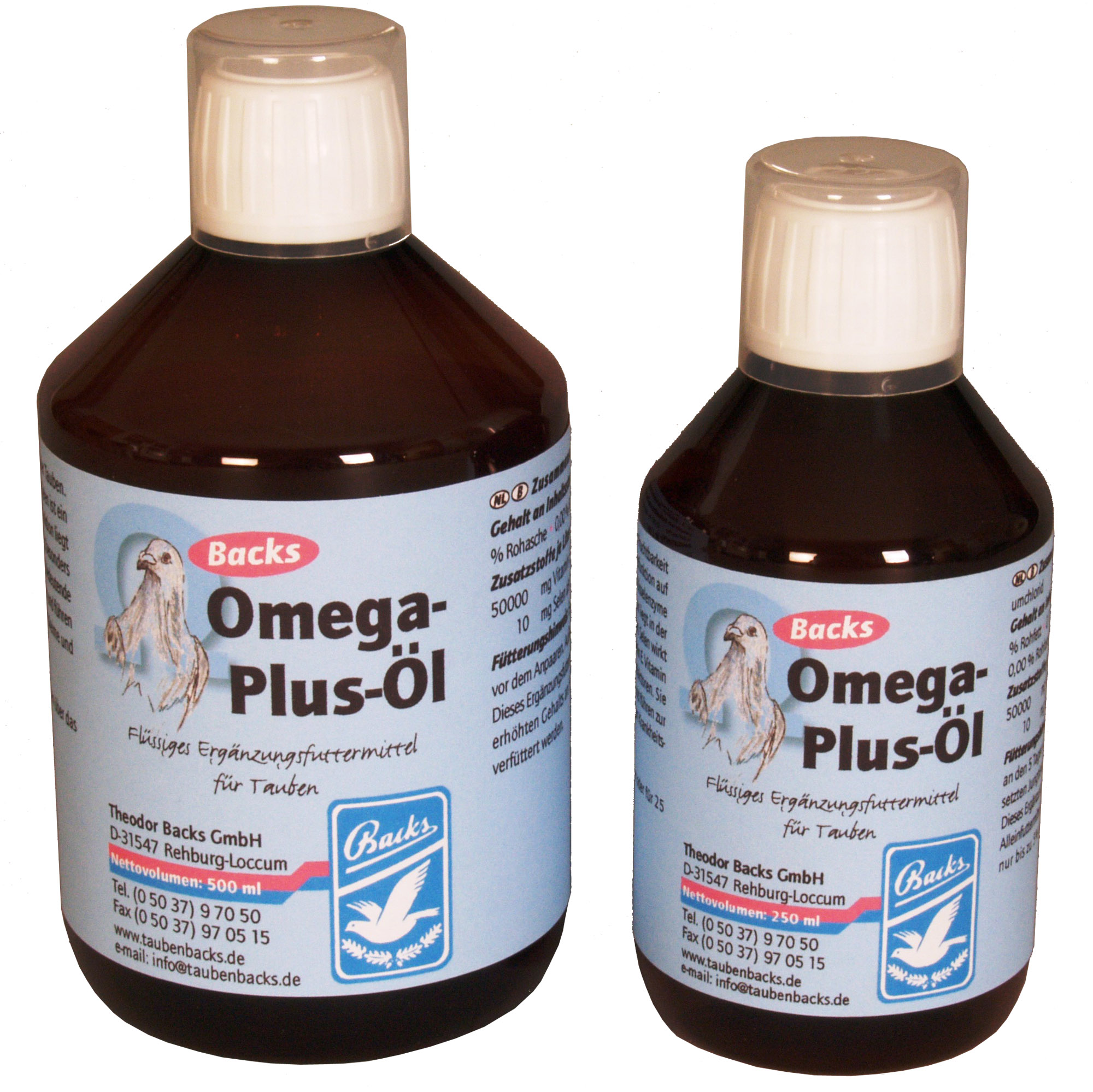 Omega Plus Oil 250ml Backs